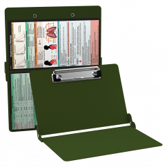 WhiteCoat Clipboard® - Army Green Respiratory Edition